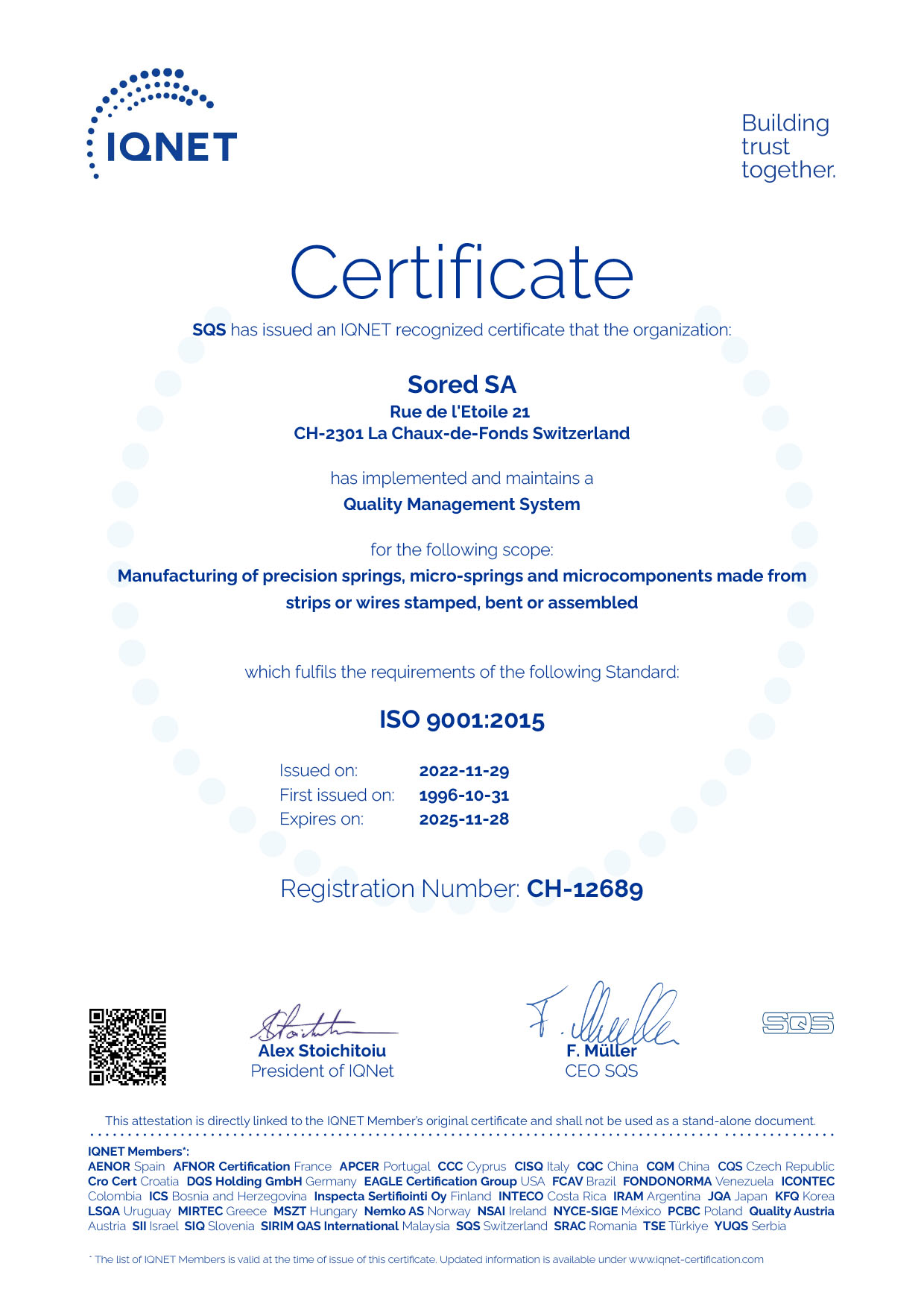 Certif IQNet